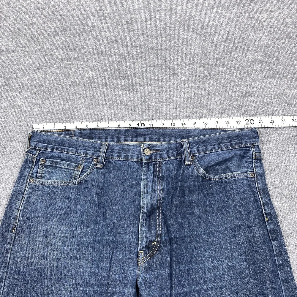 Levis 505 Jeans Mens 40x32 Blue Regular Fit Straight Leg Denim Medium Wash